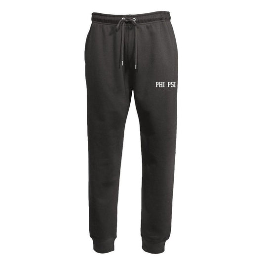 Phi Psi Embroidered Varsity Joggers | Phi Kappa Psi | Pants > Sweatpants