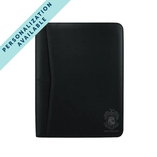 Phi Psi Zippered Crest Padfolio | Phi Kappa Psi | Office products > Padfolios