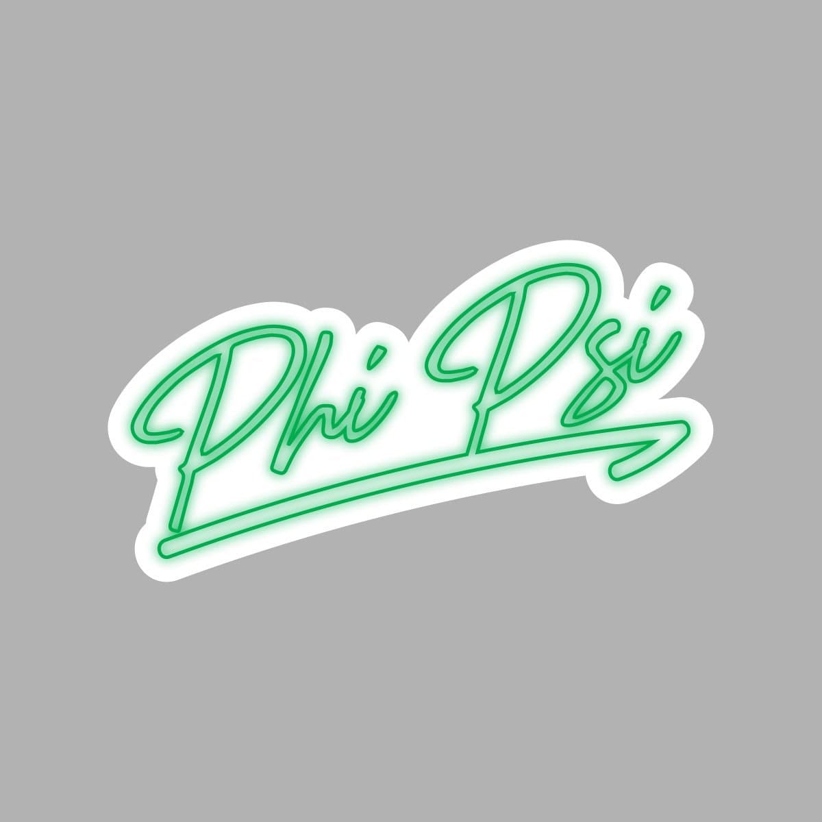 Phi Psi Neon Sticker | Phi Kappa Psi | Promotional > Stickers
