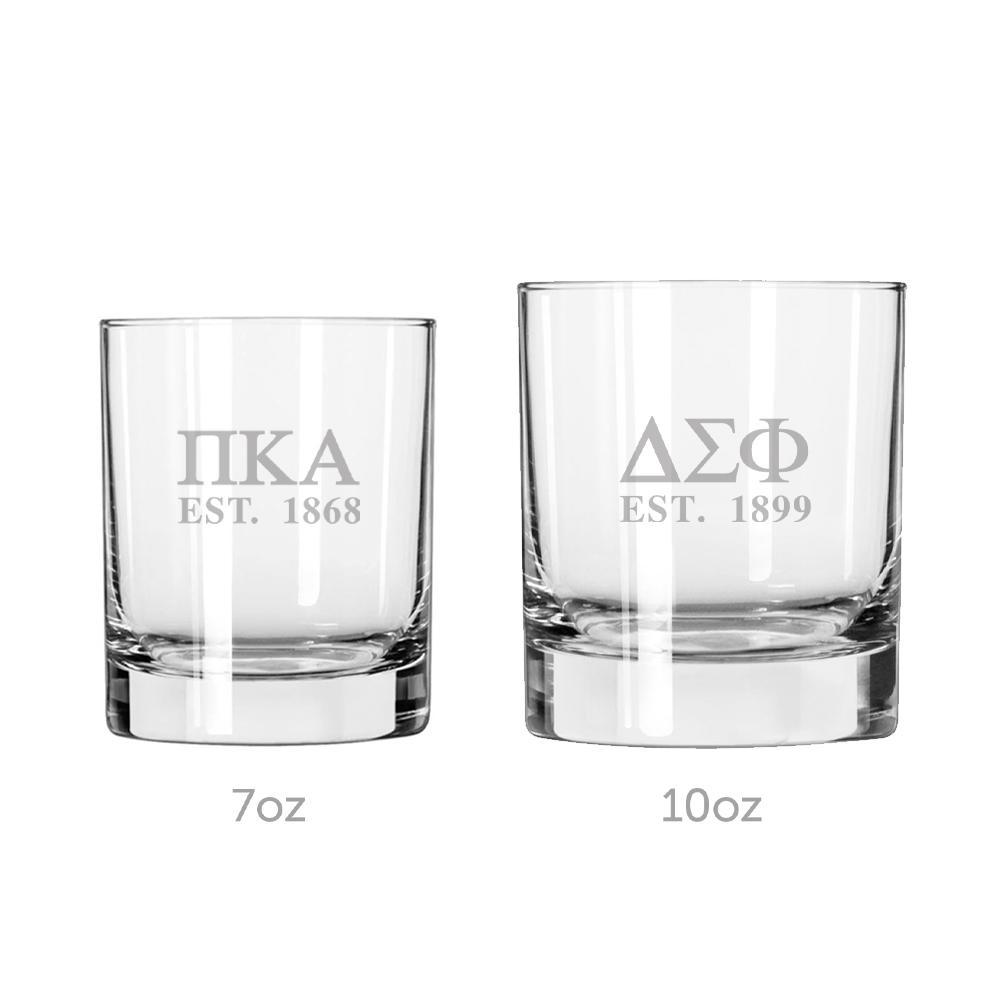 Phi Psi Engraved Glass | Phi Kappa Psi | Drinkware > 8 ounce glasses