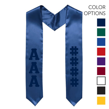 Phi Psi Pick Your Own Colors Graduation Stole | Phi Kappa Psi | Apparel > Stoles